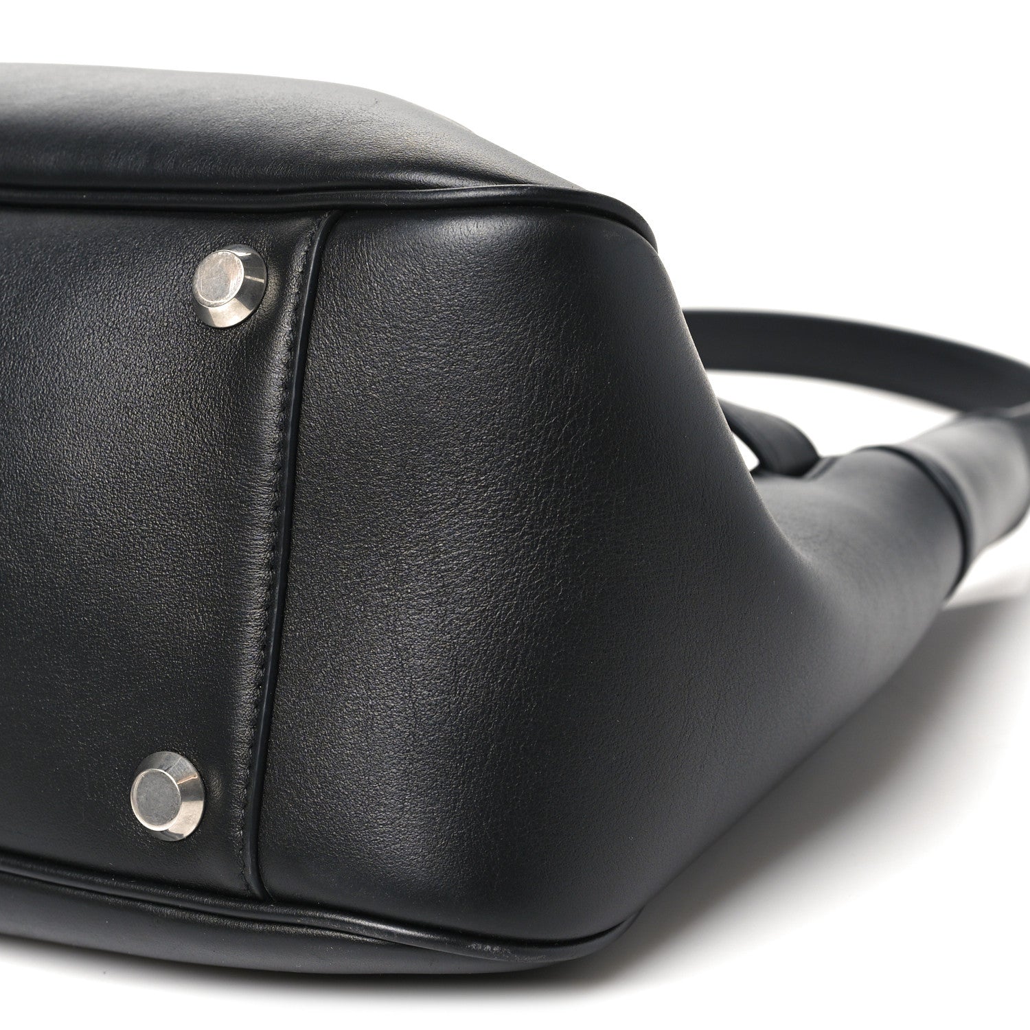 Smooth Calfskin Medium Bel Air Shoulder Bag Black