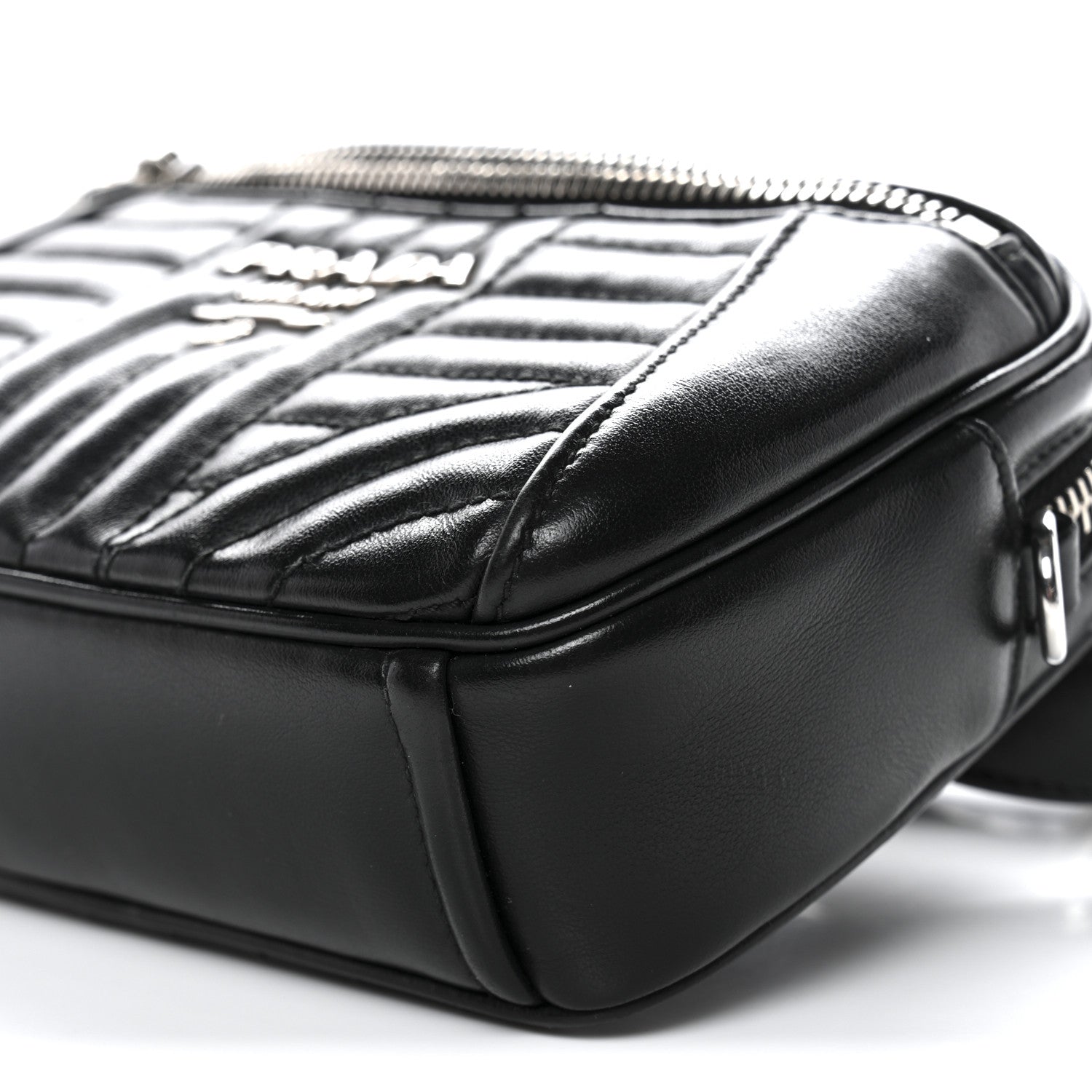 Soft Calfskin Diagramme Belt Bag Black
