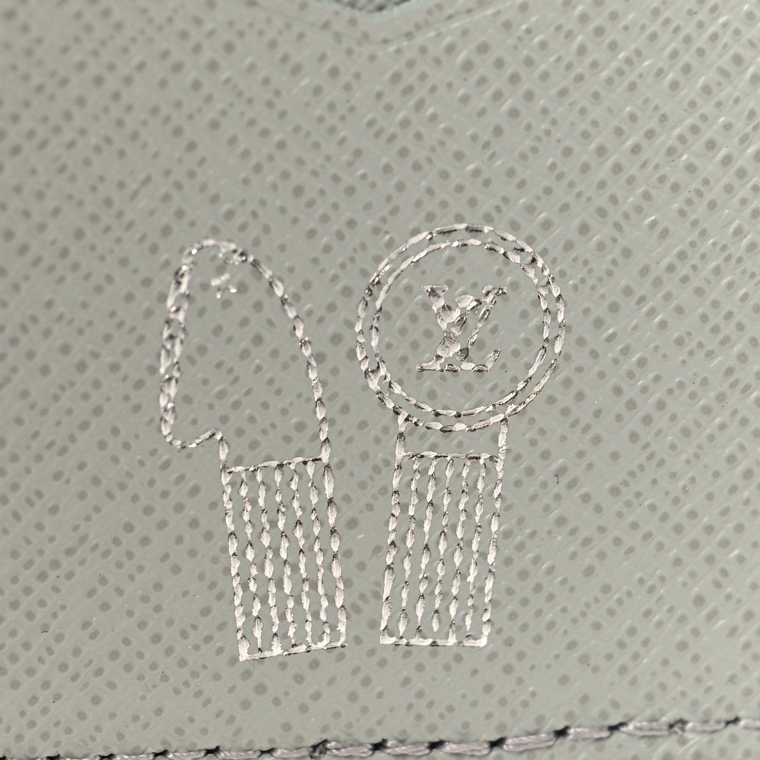 Monogram Pocket Organizer Gradient Grey