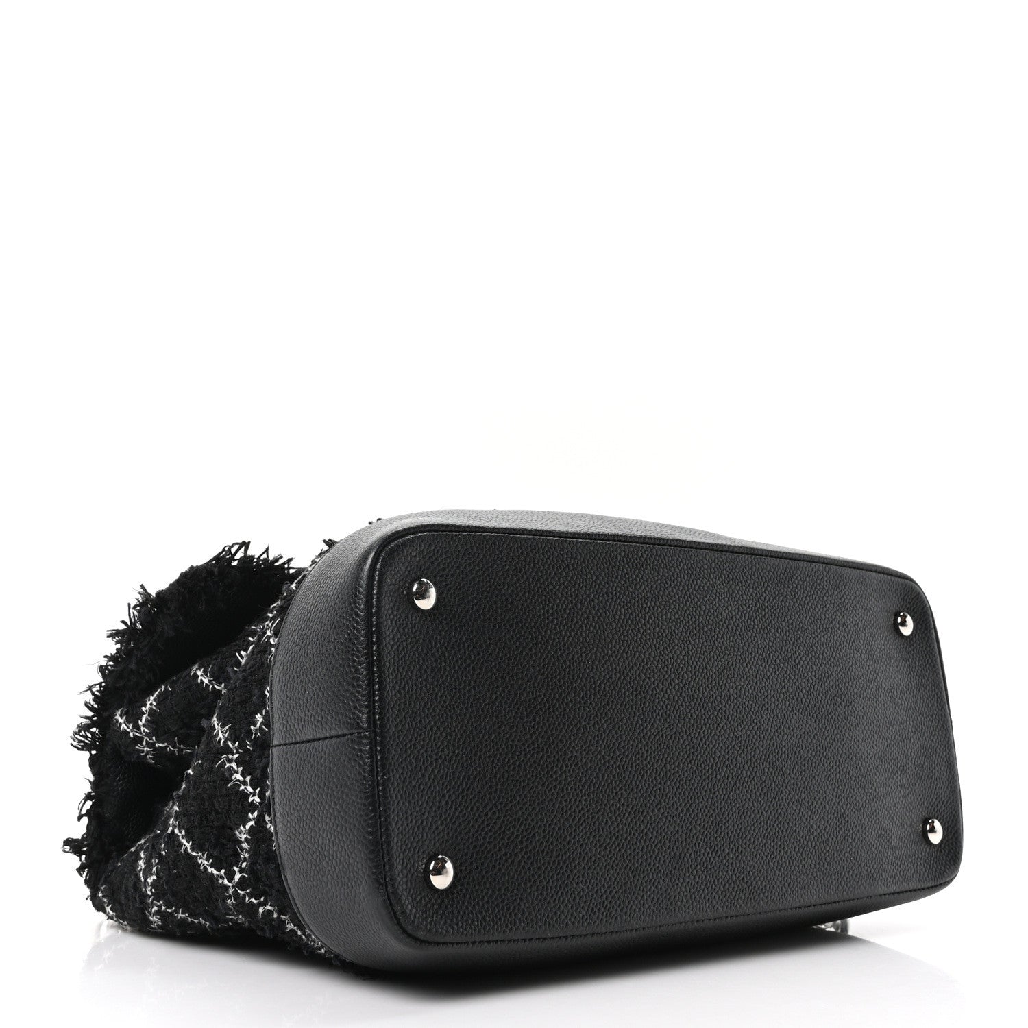 Tweed Trip Top Handle Flap Black