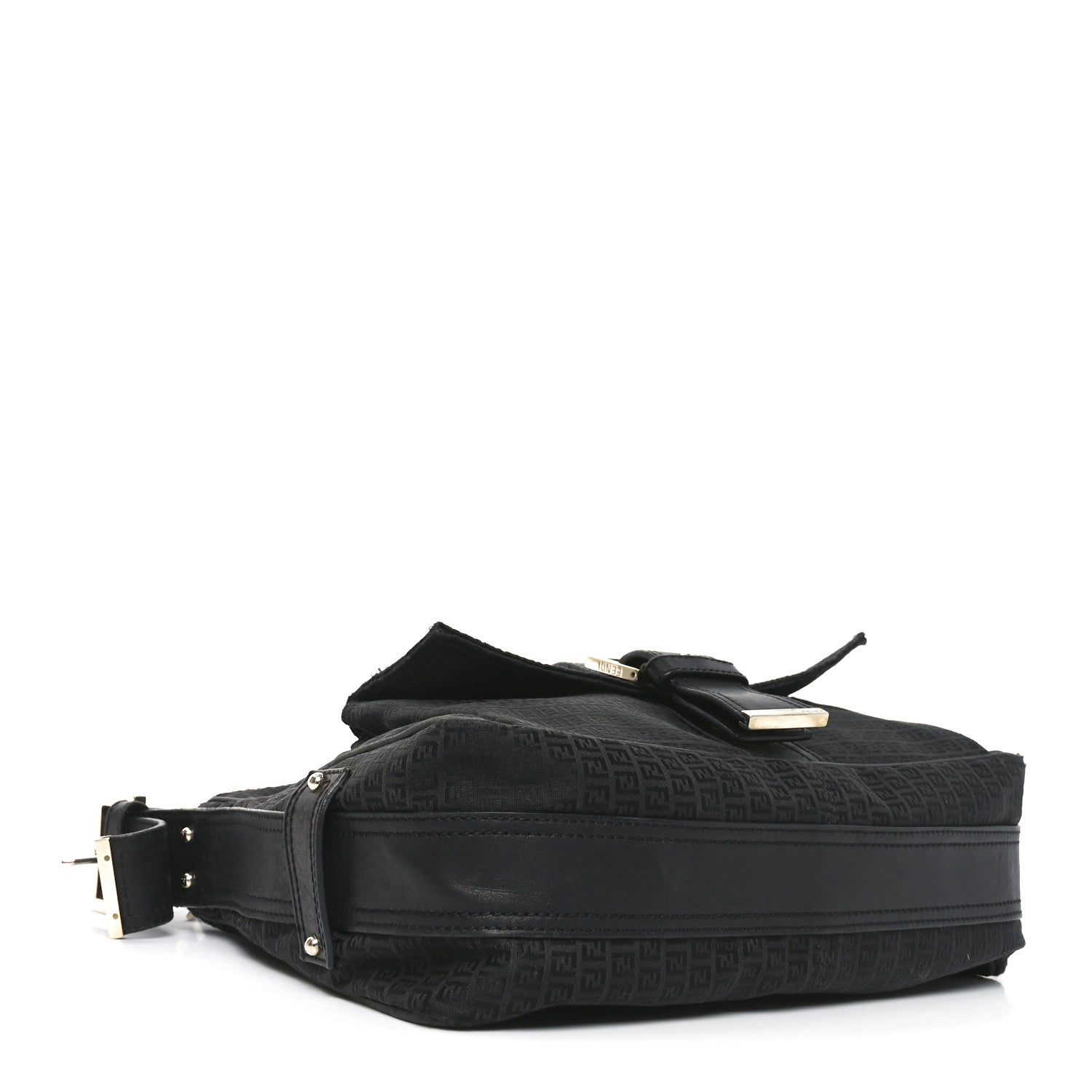 Zucchino Vitello Shoulder Bag Black