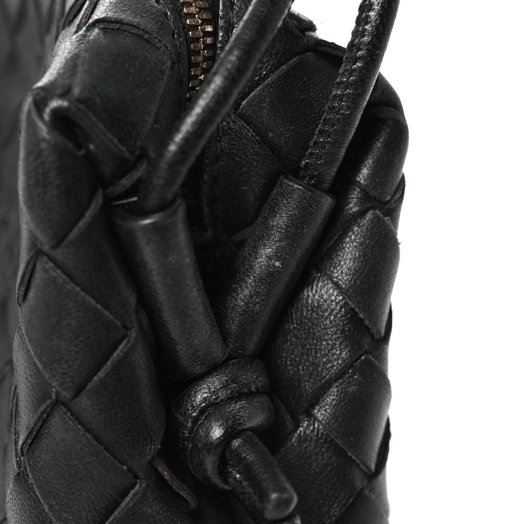 Nappa Intrecciato Mini Loop Camera Bag Black