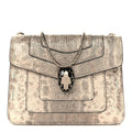 Metallic Karung Serpenti Forever Top Handle Gold