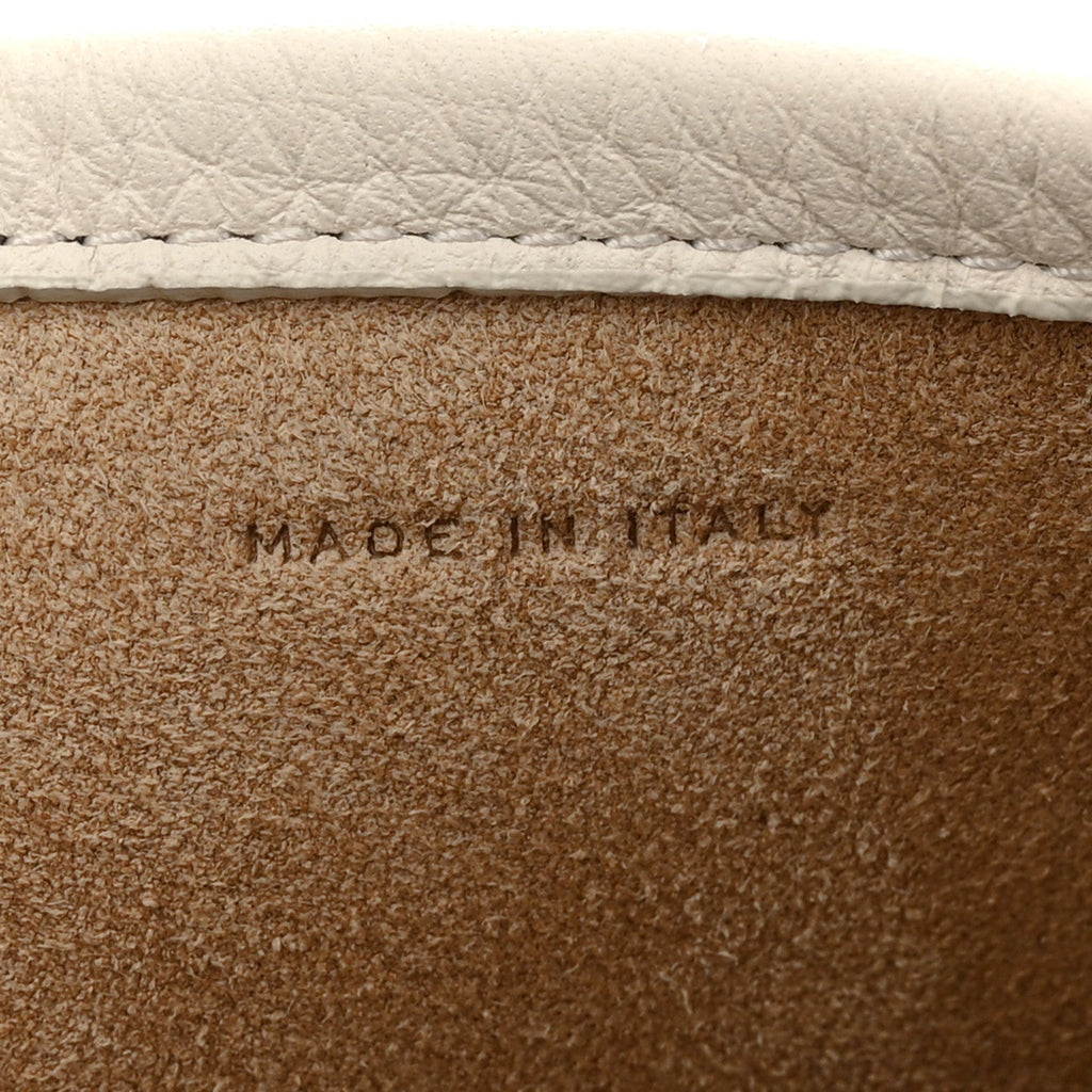 Grained Calfskin Medium N/S Park Tote Ivory
