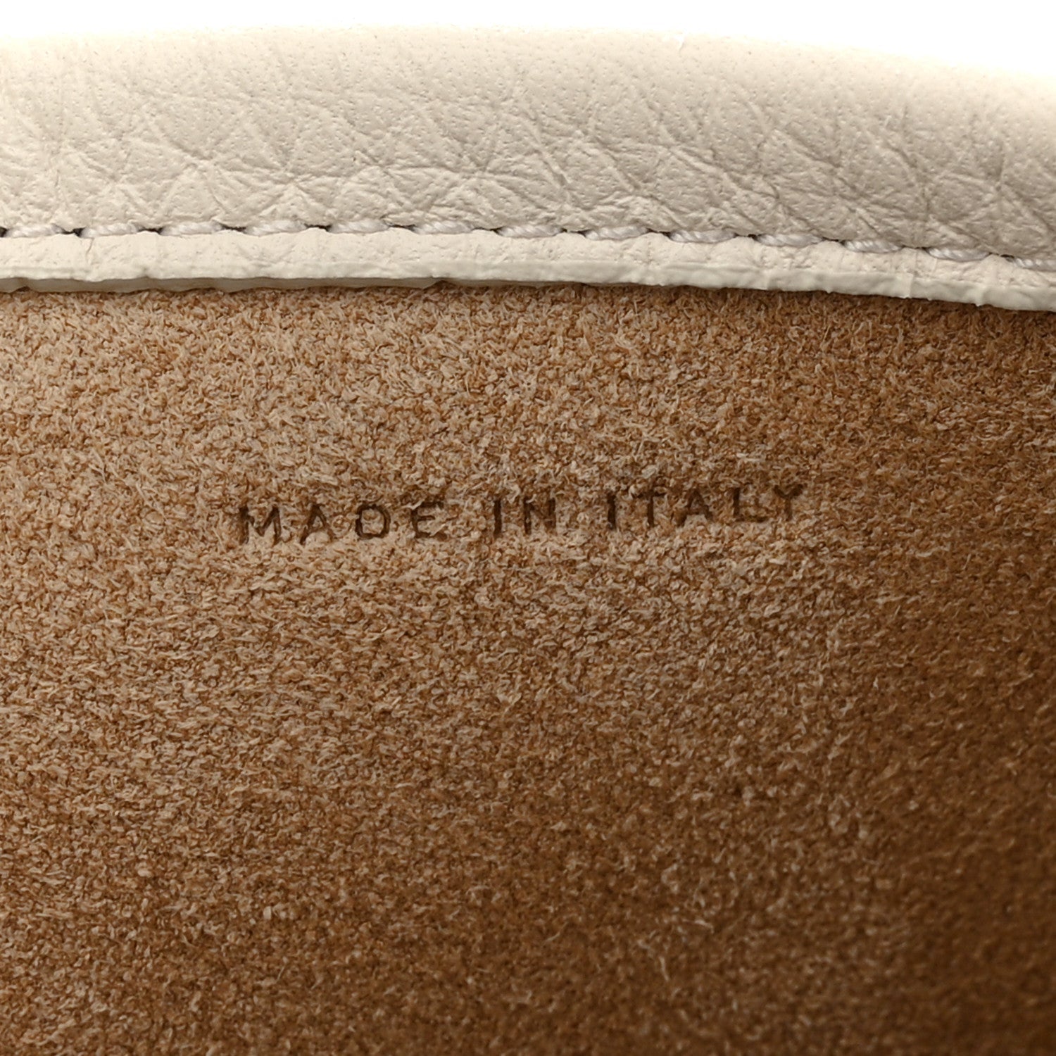 Grained Calfskin Medium N/S Park Tote Ivory