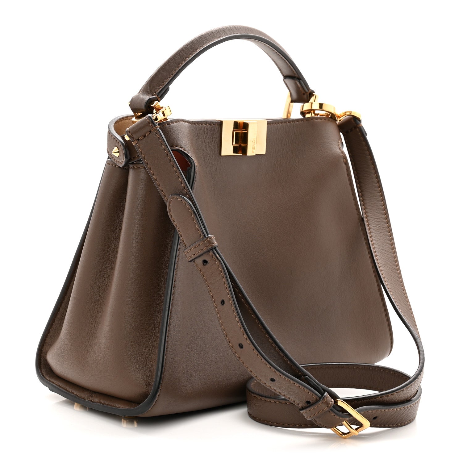 Vitello Tahiti Burro Bi-Color Medium Peekaboo Iconic Essentially Satchel Maya Camelia Confetto