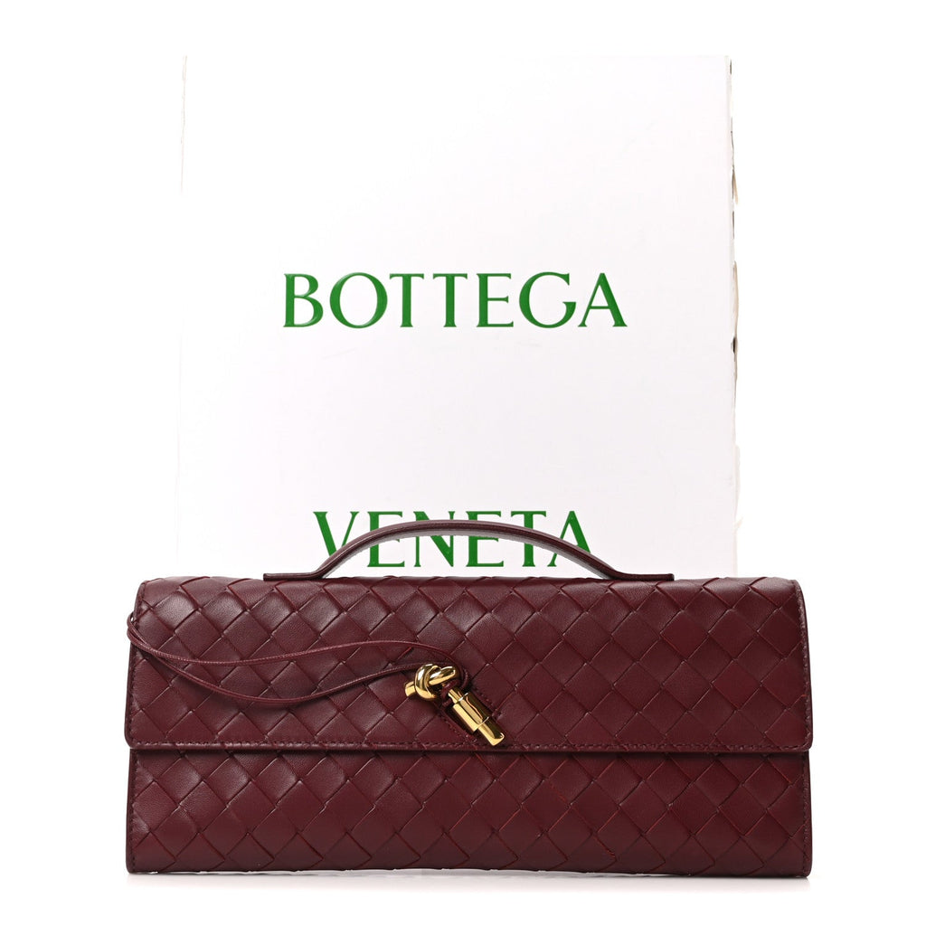 Nappa Intrecciato Long Andiamo Top Handle Clutch Barolo