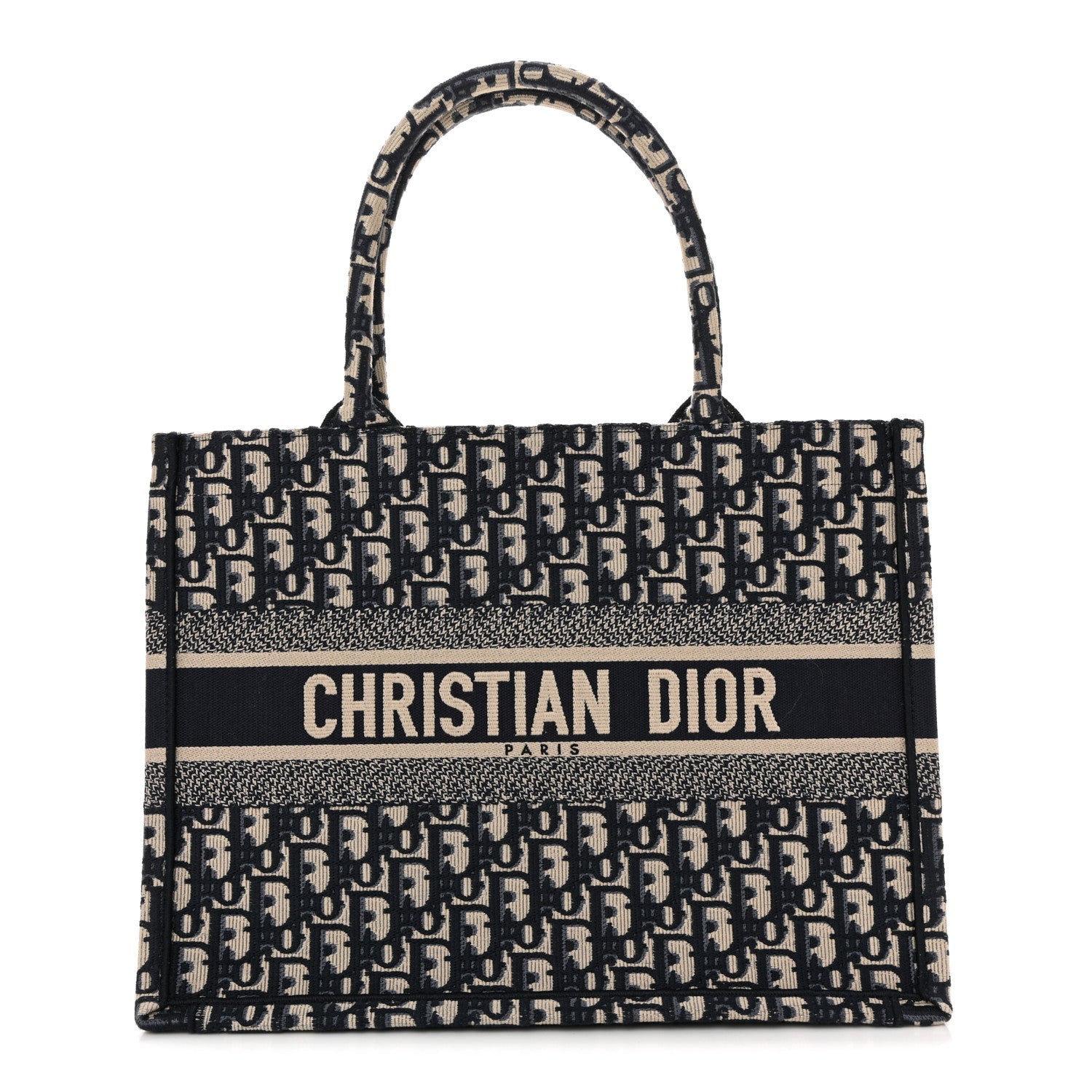 Oblique Medium Book Tote Blue Multicolor