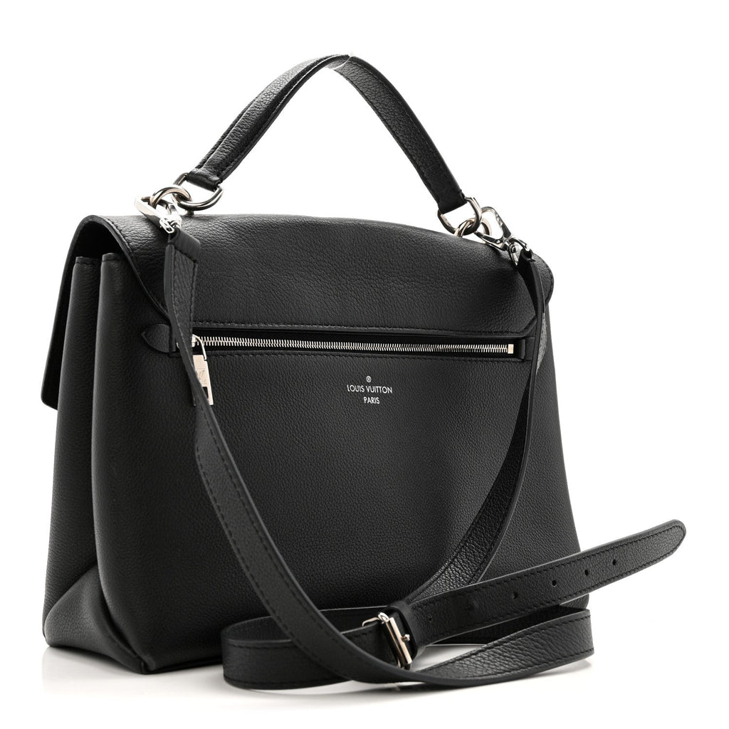Soft Calfskin My Lockme Top Handle Black