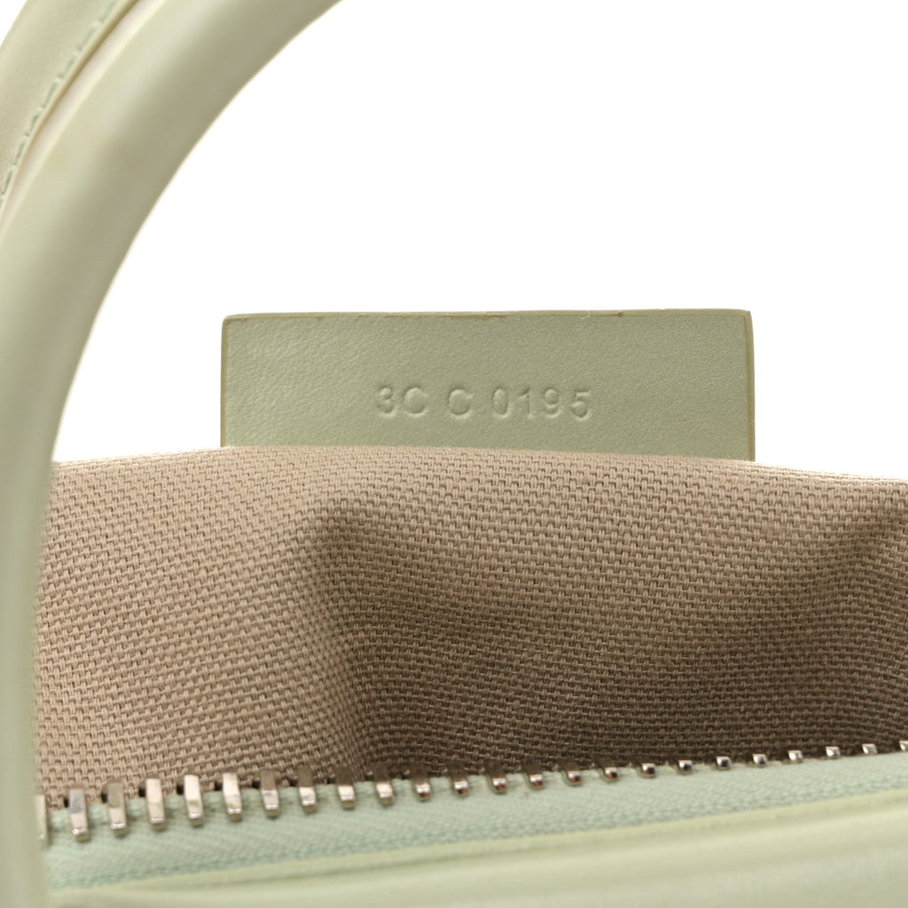 Shiny Lord Calfskin Small Antigona Aqua Green