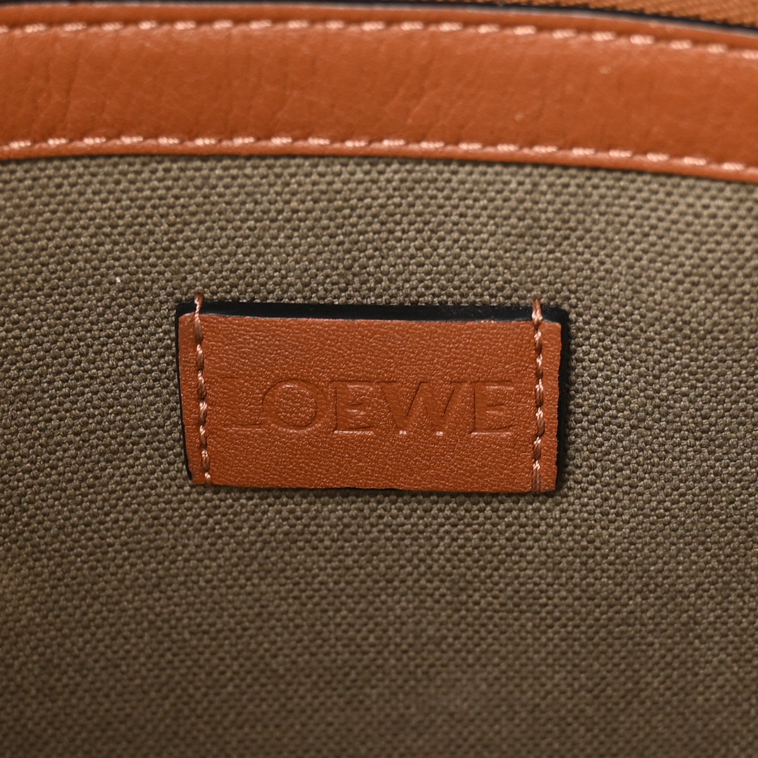 Jacquard Anagram Calfskin Buckle Tote Green