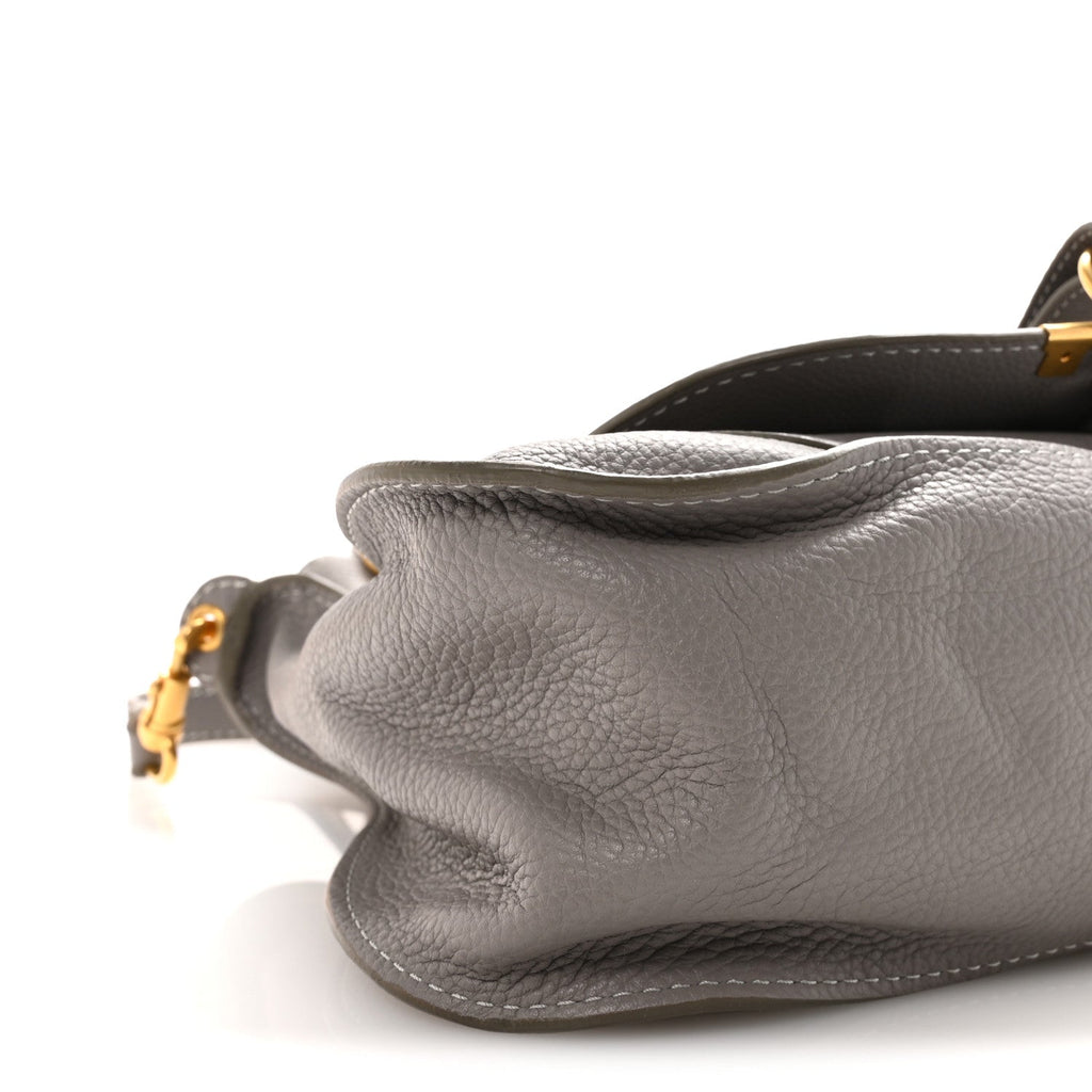 Calfskin Medium Marcie Satchel Cashmere Grey