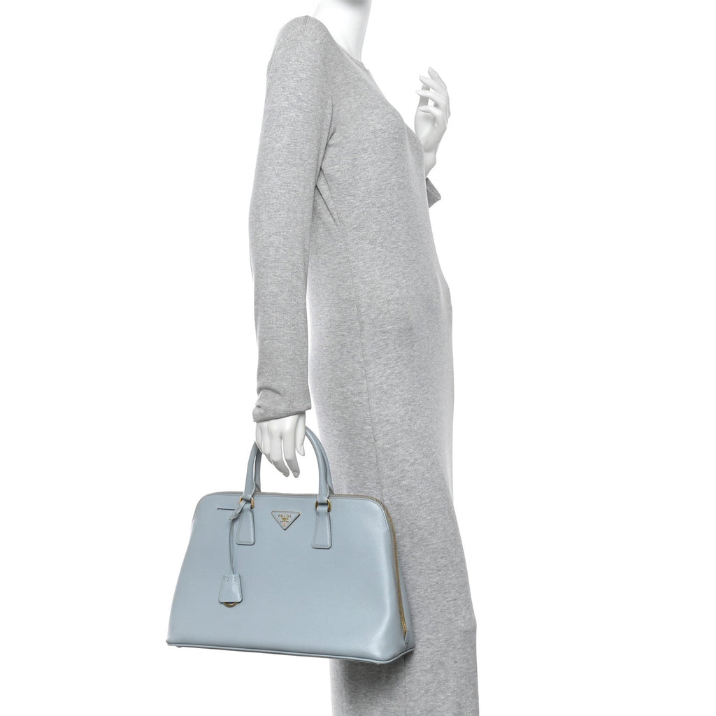 Saffiano Lux Large Promenade Tote Lago
