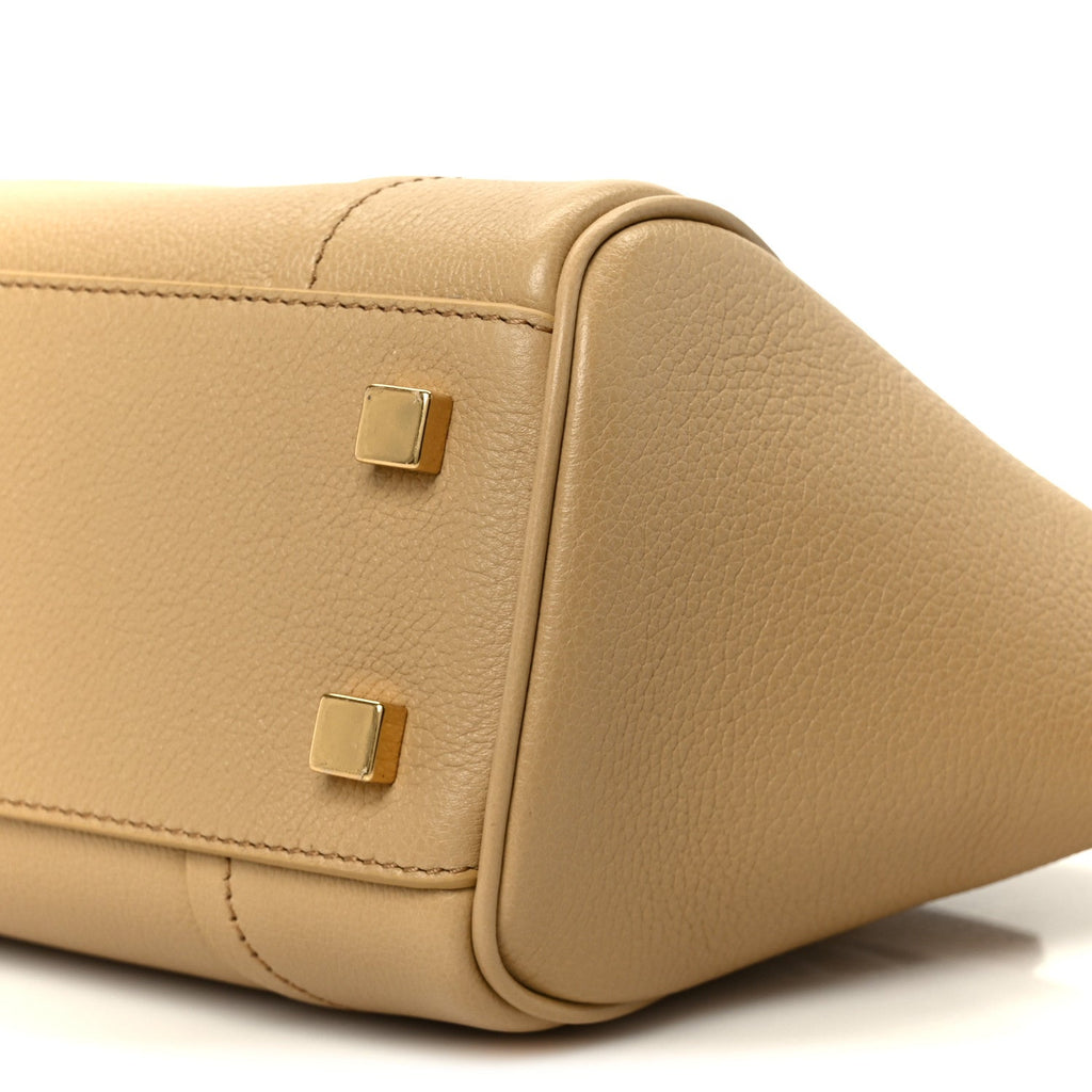 Grained Calfskin Little New Luggage Sandcastle