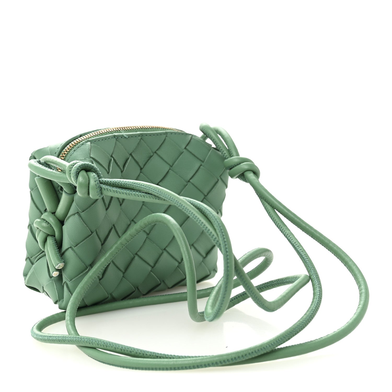 Nappa Intrecciato Candy Loop Camera Bag Mermaid
