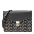 Goyardine Calfskin Chypre Wallet Pouch Navy