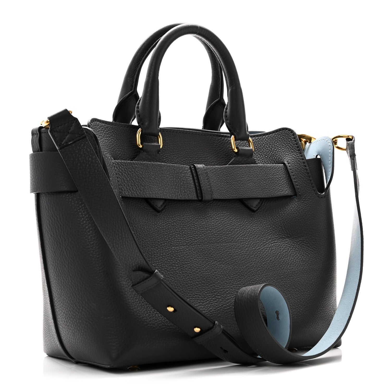 Marais Calfskin Small Belt Bag Charcoal Grey