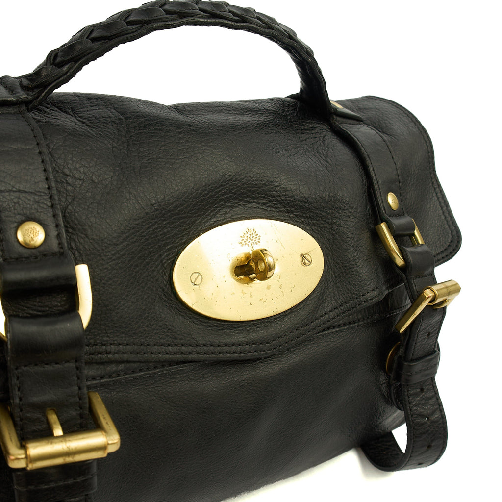 Mulberry Satchel Alexa in Black, Leather