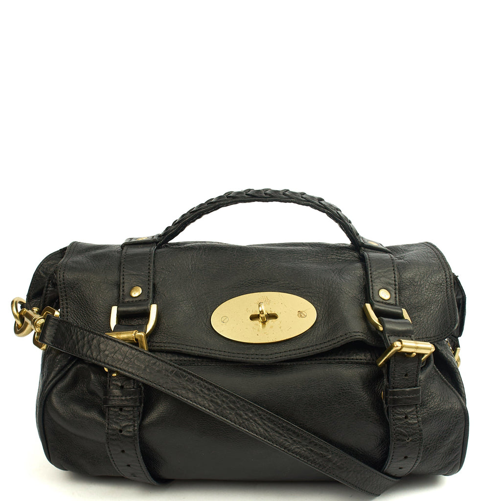 Mulberry Satchel Alexa in Black, Leather