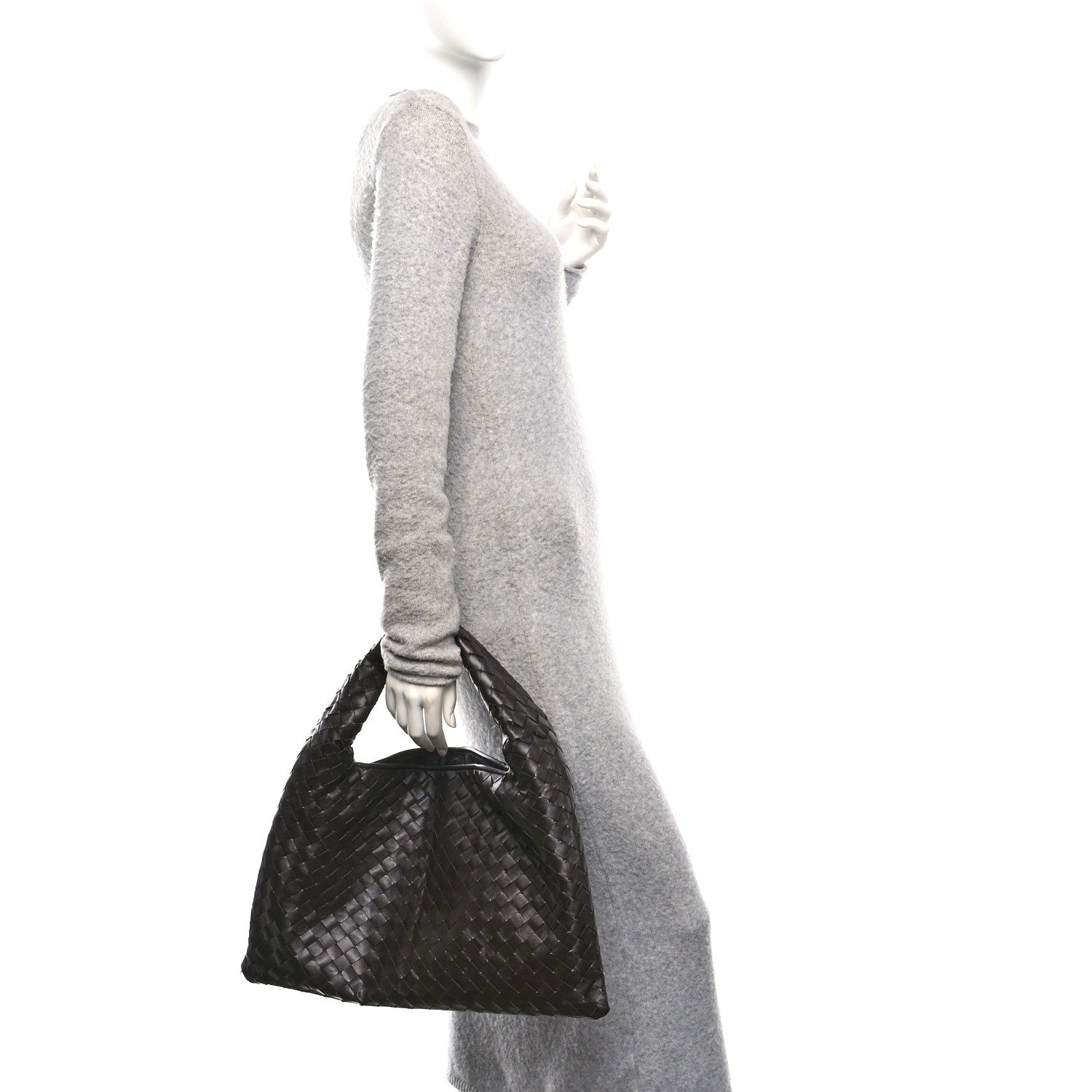 Calfskin Intrecciato Small Hop Fondant