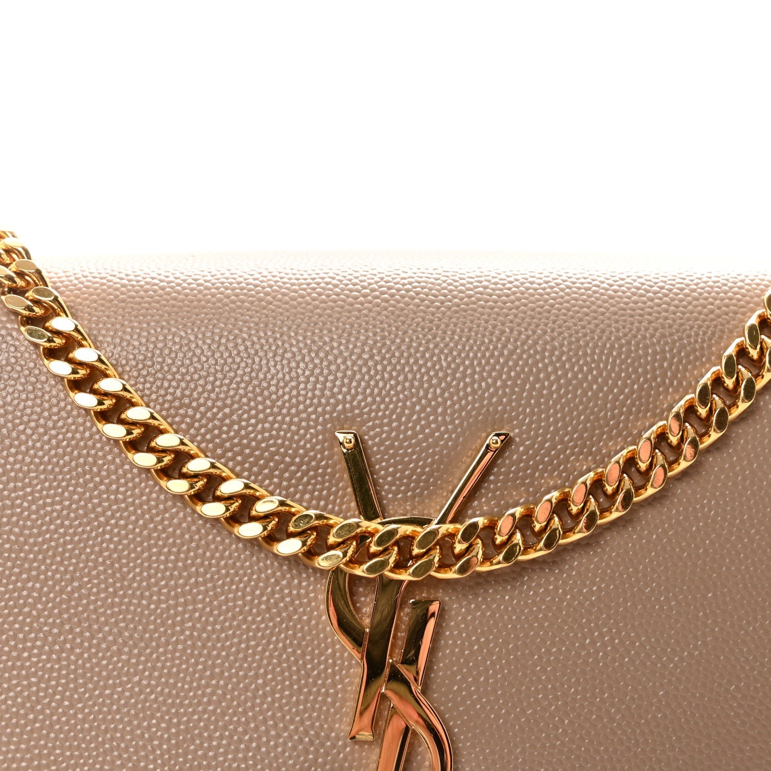 Grain De Poudre Small Monogram Kate Satchel Dark Beige