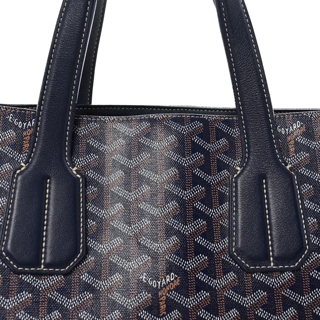 Goyardine Voltaire III Tote Navy