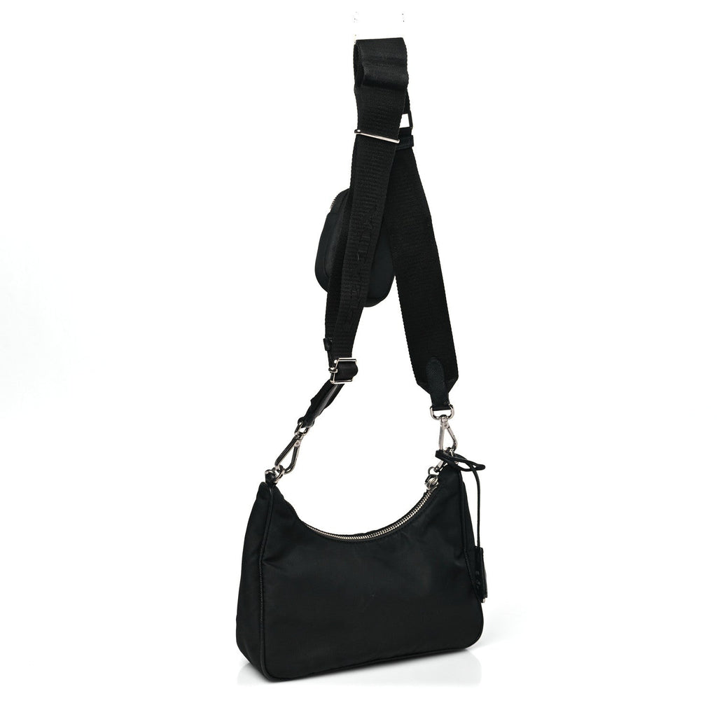 Re-Nylon Saffiano Re-Edition 2005 Shoulder Bag Black