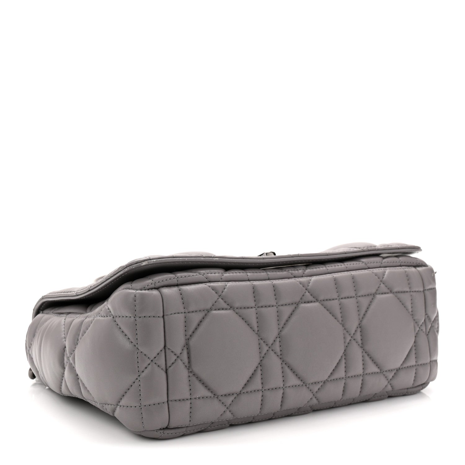 Calfskin Macrocannage Medium Caro Bag Iron Grey