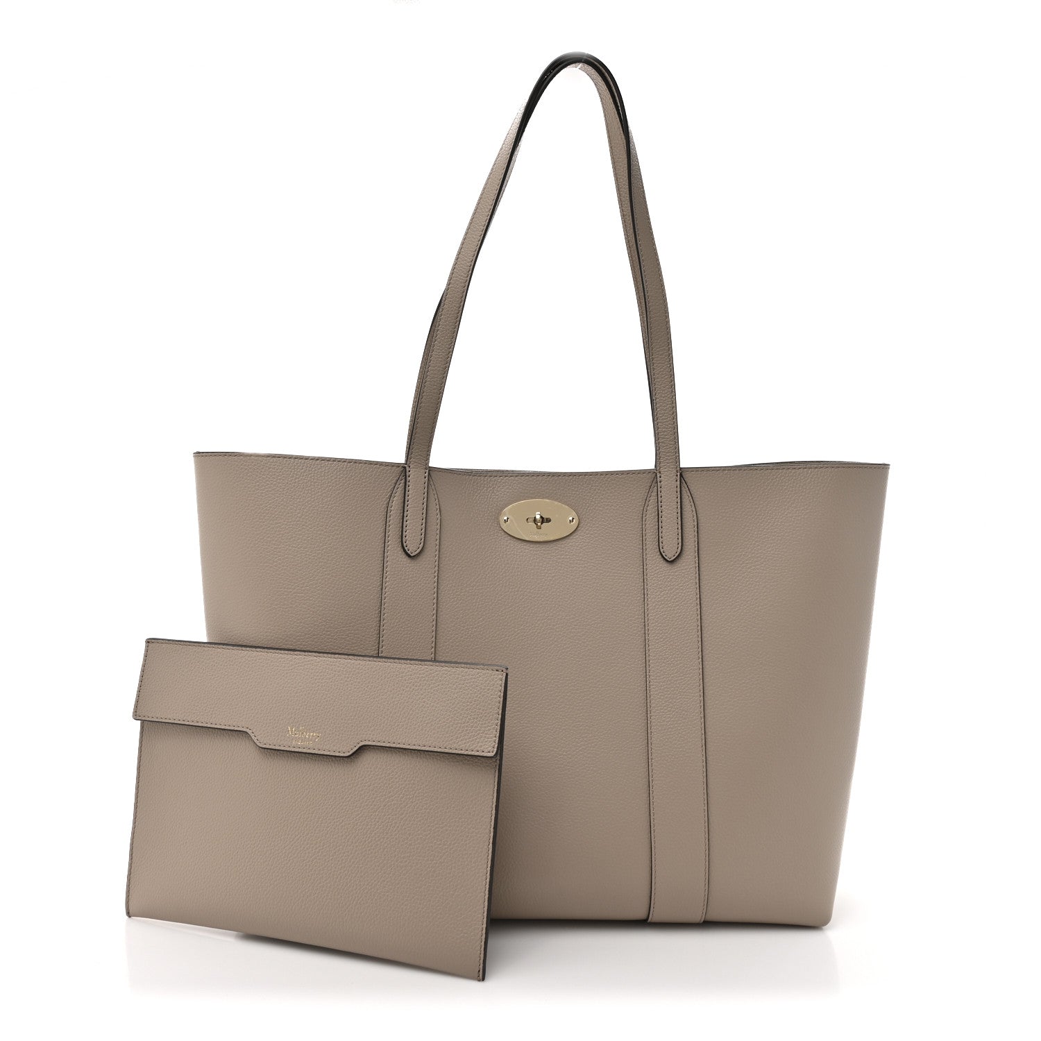 Small Classic Grain Bayswater Tote Cashmere Taupe