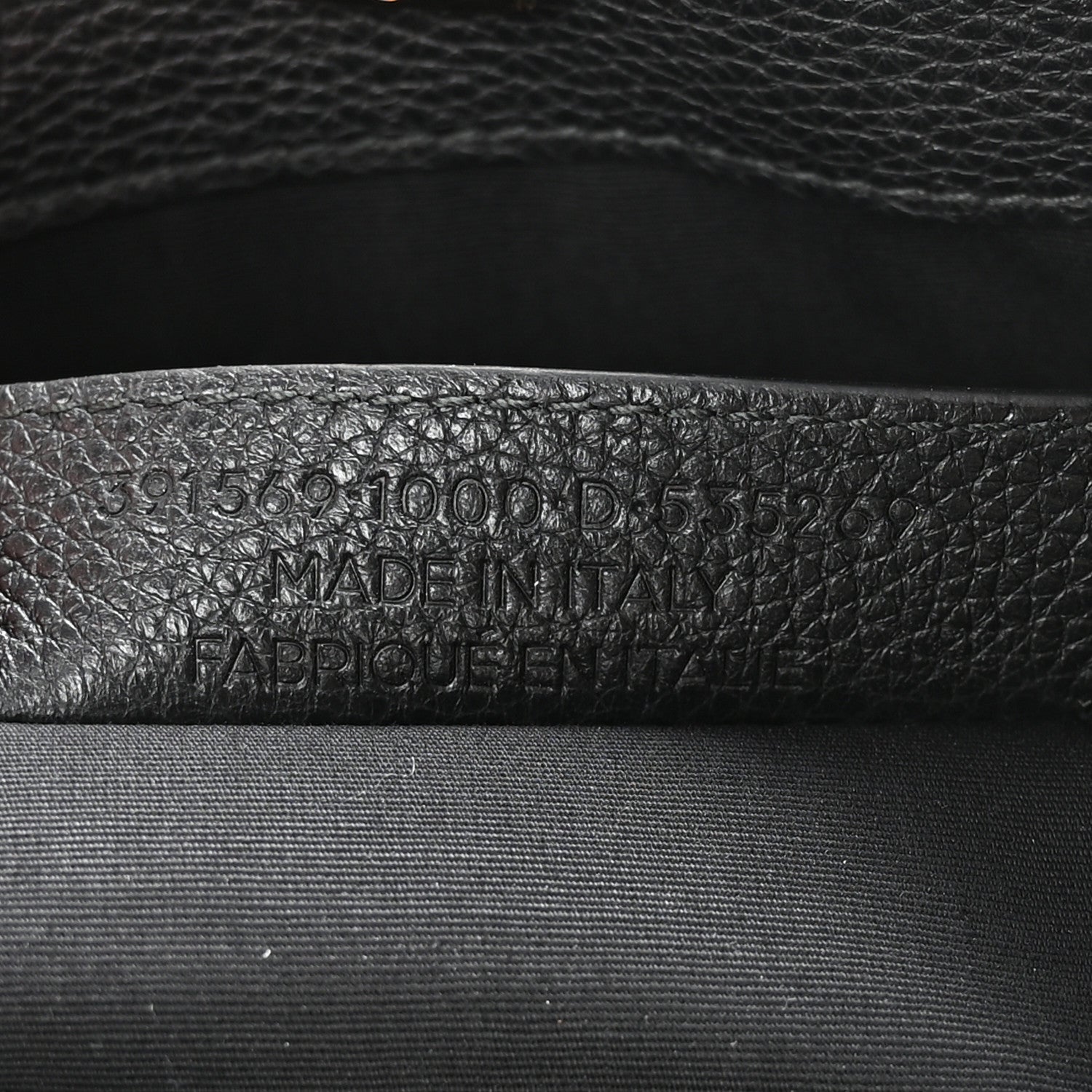 Calfskin Le Dix Soft Cabas M Shoulder Bag Black