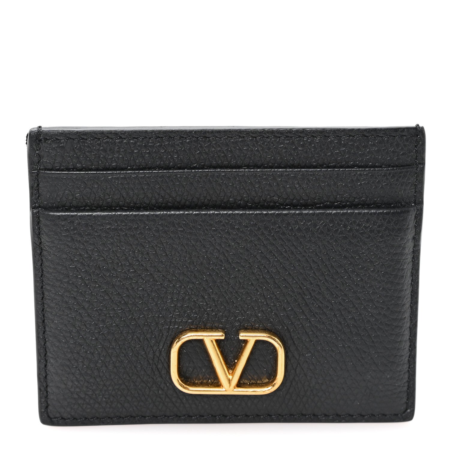 Calfskin Toile Iconographe Embossed Vlogo  Holder Black
