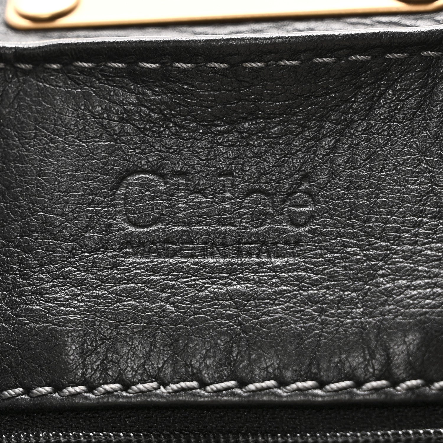 Calfskin Medium Paddington Satchel Black