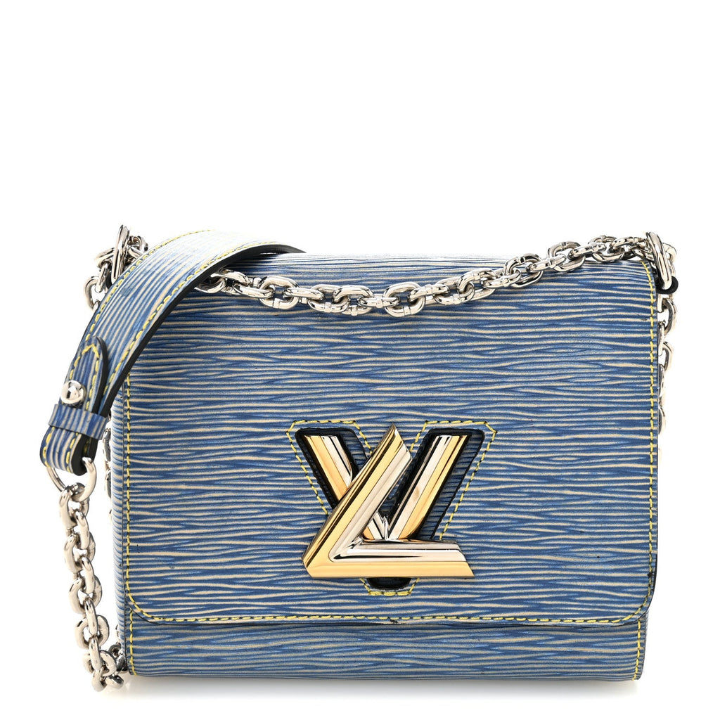 Epi Twist Shoulder Bag PM Denim Light