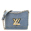 Epi Twist Shoulder Bag PM Denim Light
