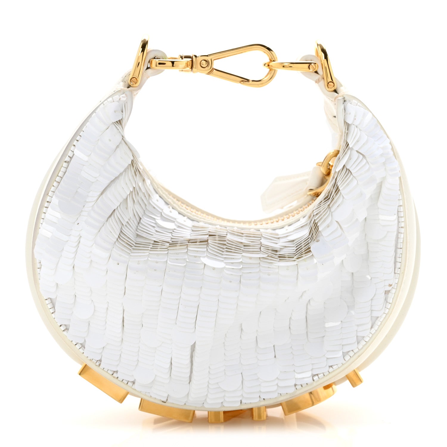 Sequin Paillettes Shiny Nappa Nano Fendigraphy Hobo Charm Ottico