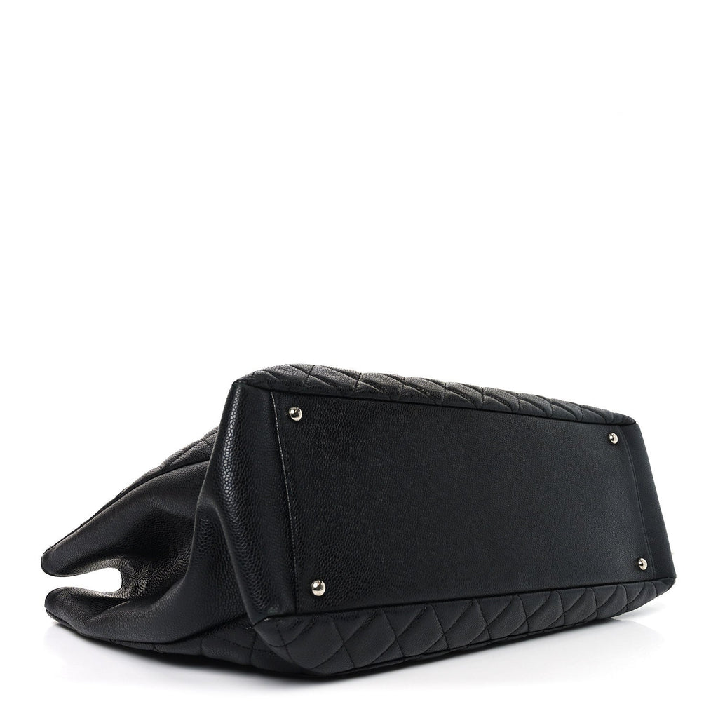 Caviar Quilted XL Grand Shopping Tote GST Black