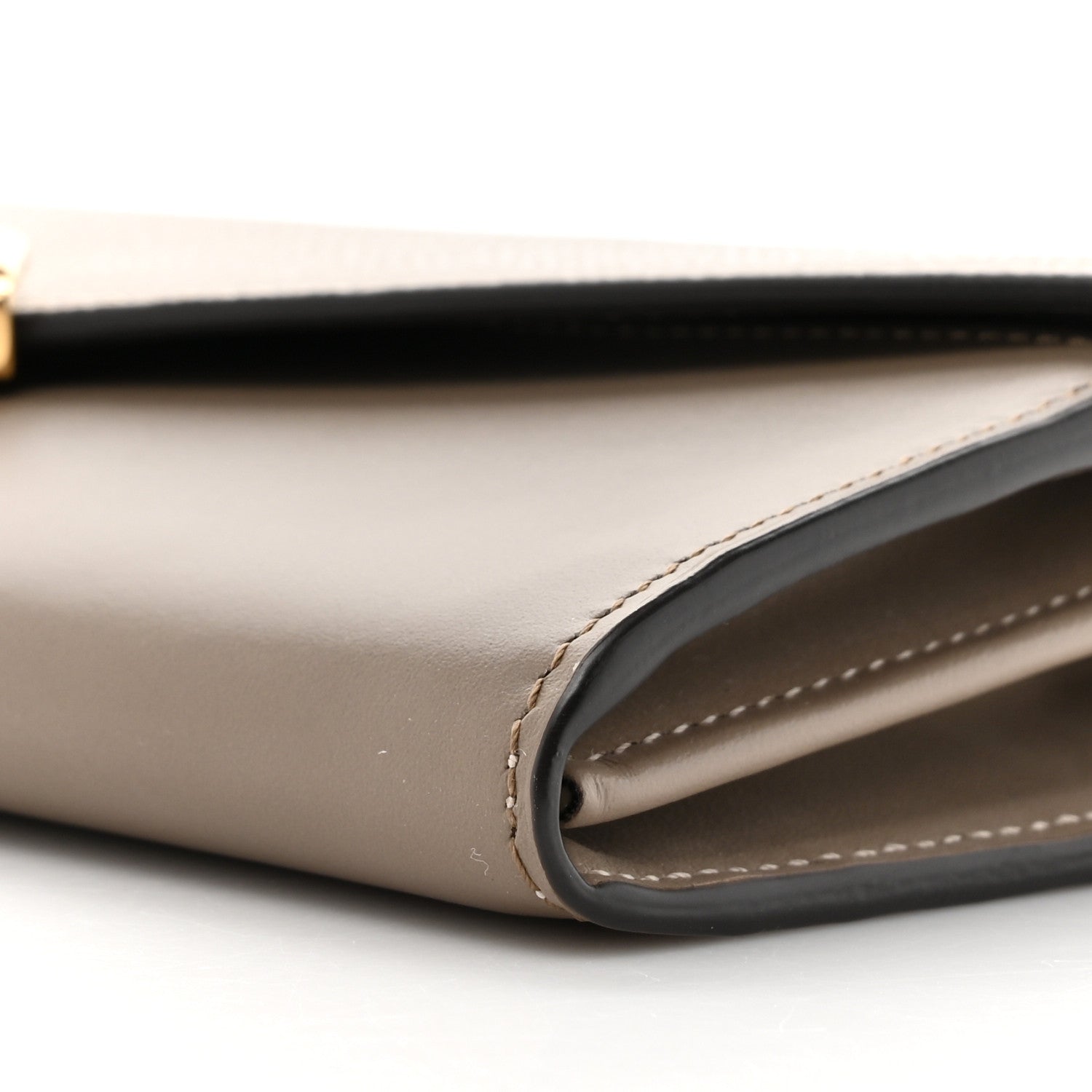 Vitello King Cruise FF Diamonds Continental Envelope Wallet On Chain Truffle Dove