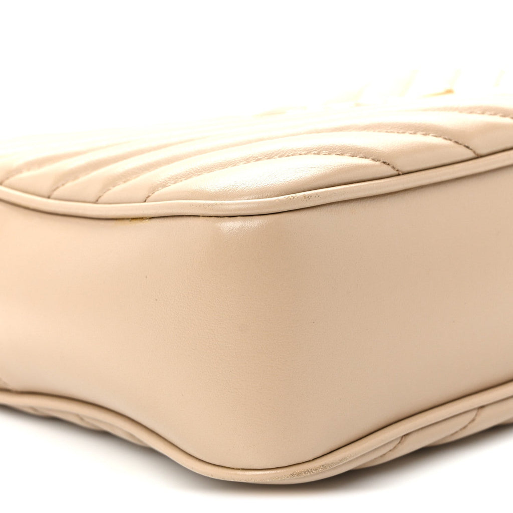 Calfskin Matelasse Monogram Lou Camera Bag Dark Beige