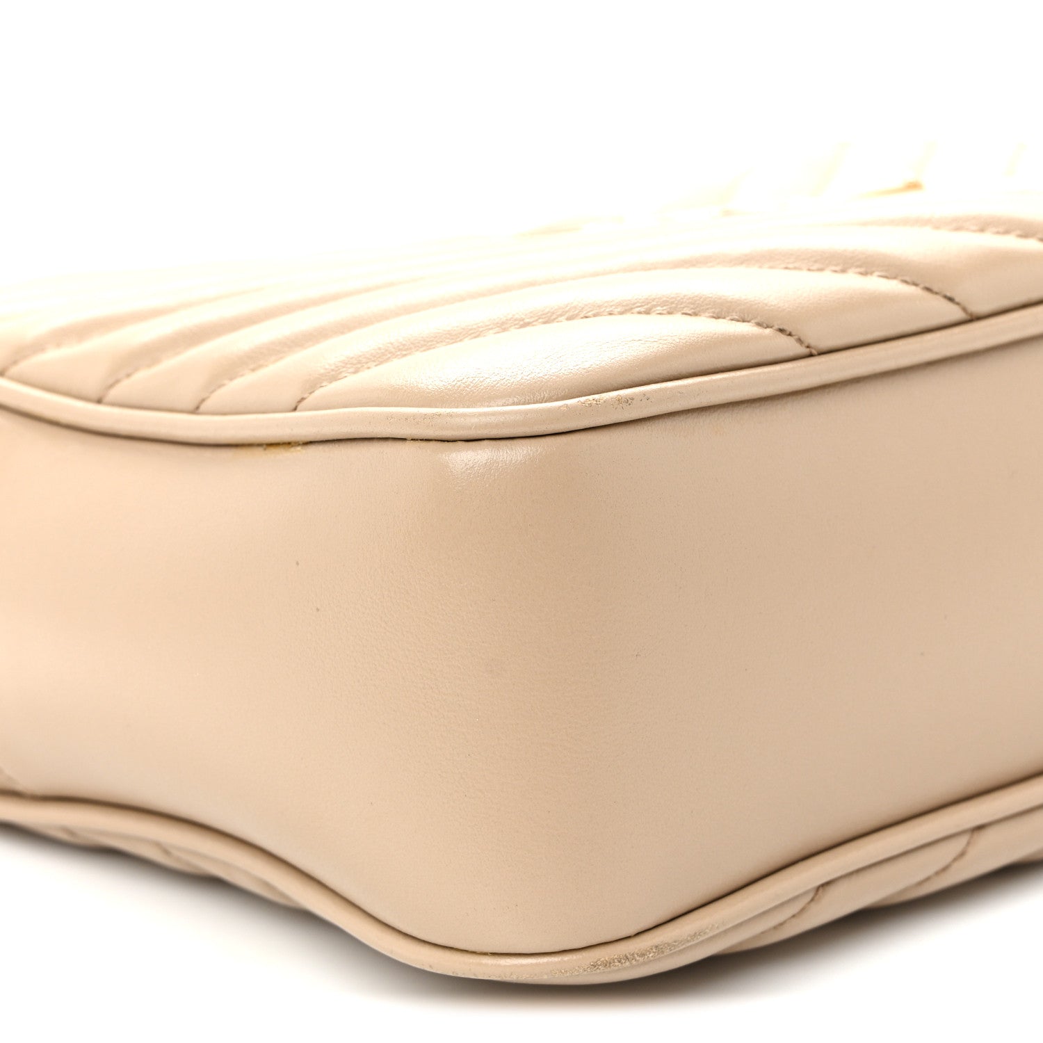 Calfskin Matelasse Monogram Lou Camera Bag Dark Beige