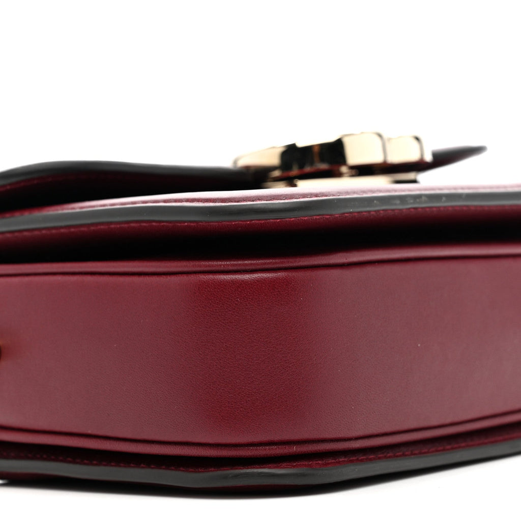 Crepe Wool Silk GG Monogram Go Small Shoulder Bag Rosso Ancora
