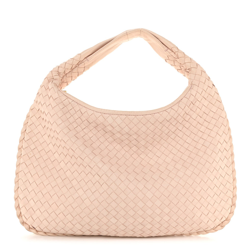 Nappa Intrecciato Medium Veneta Hobo Flamingo