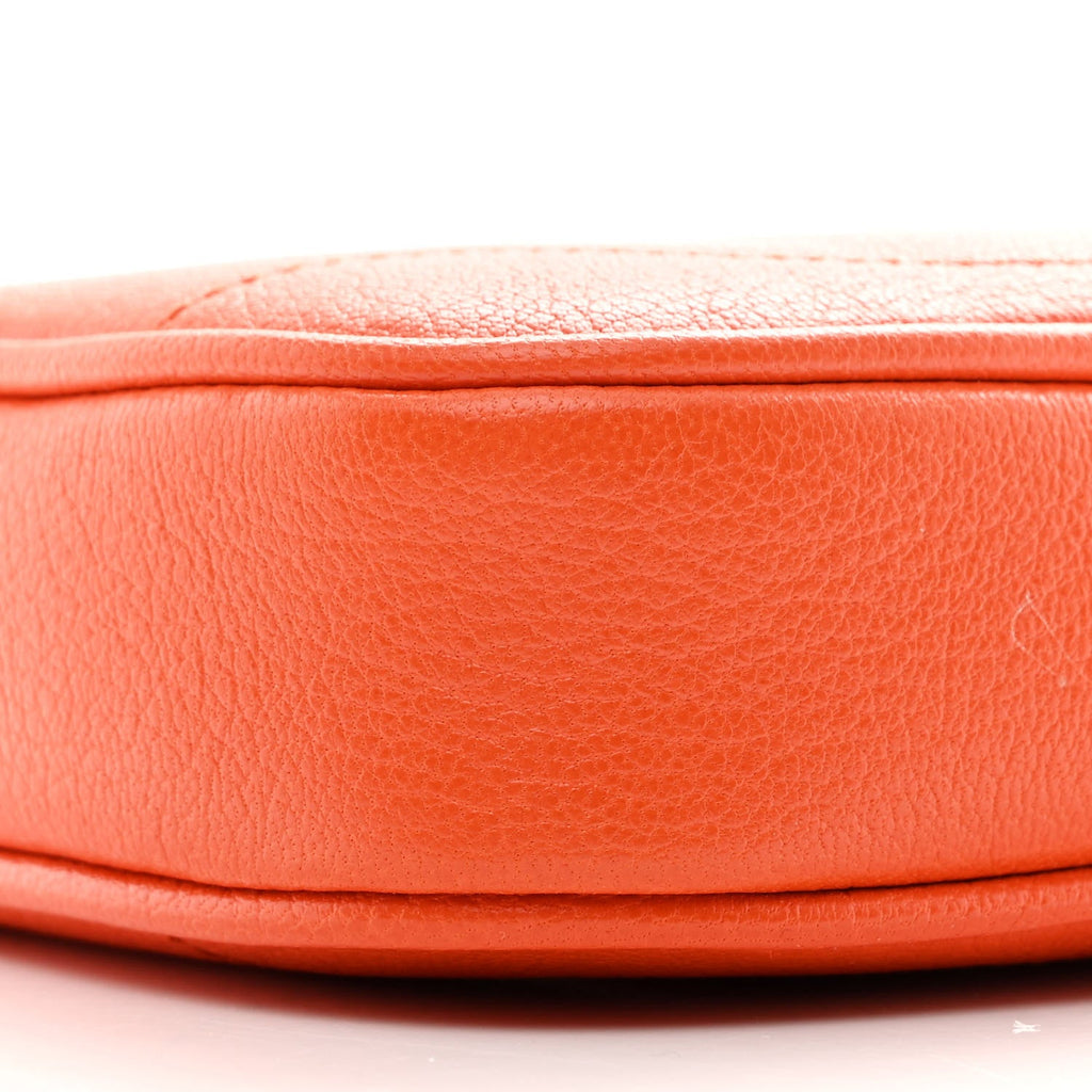 Goatskin Mini Aphrodite Shoulder Bag Orange