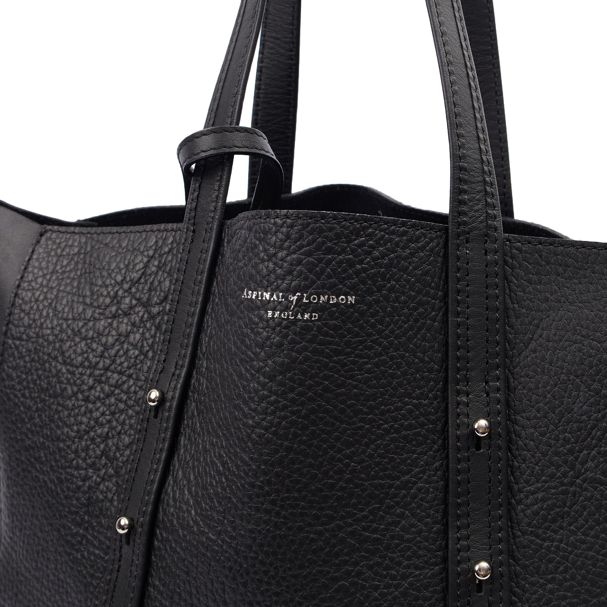 Aspinal of London Tote London Tote - Midi in Black, Leather