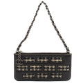 Chanel Shoulder Bag Clutch in Black, Leather