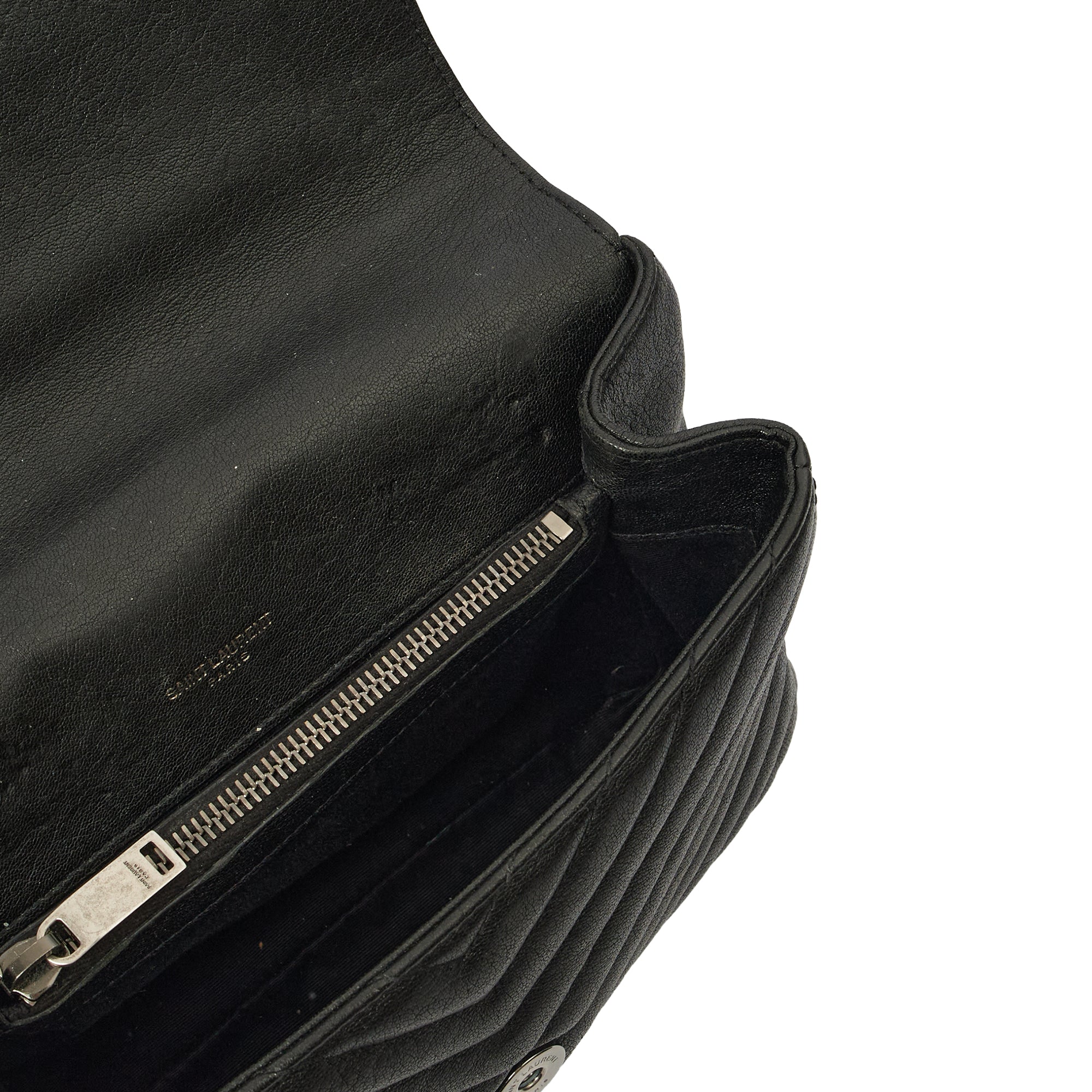 Saint Laurent Cross Body College - Medium in Black, Leather