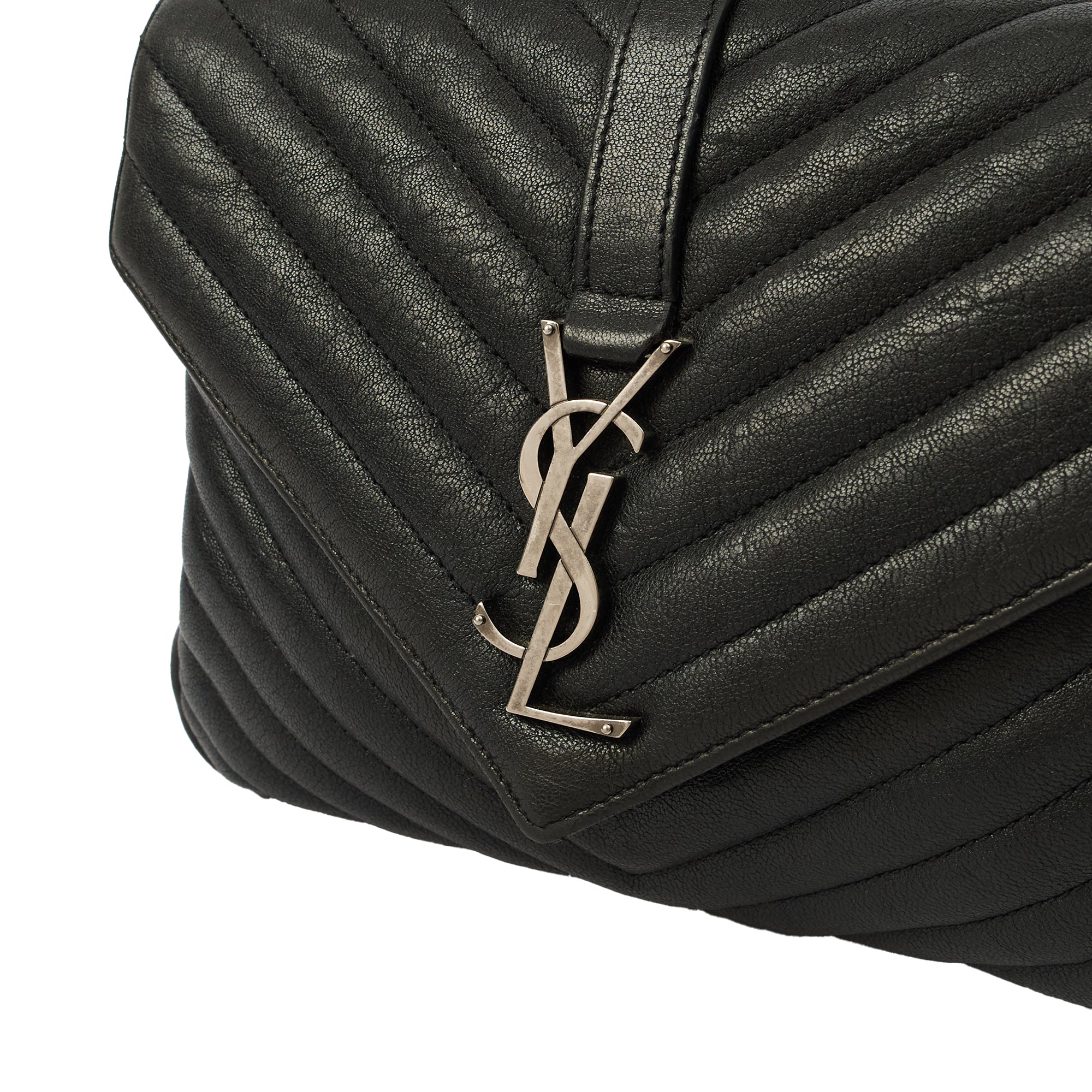 Saint Laurent Cross Body College - Medium in Black, Leather