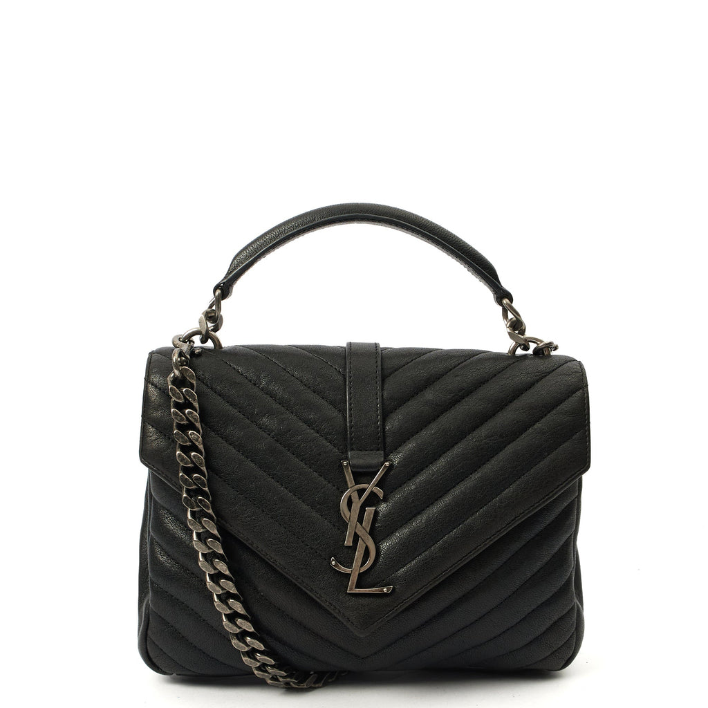 Saint Laurent Cross Body College - Medium in Black, Leather