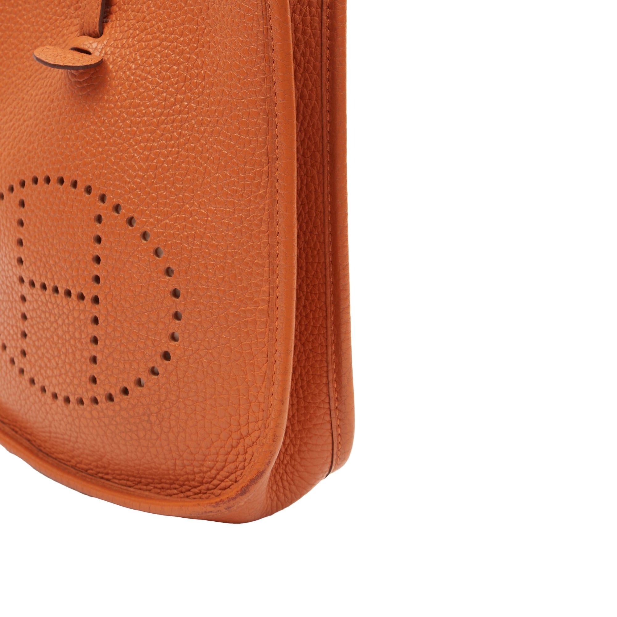 Hermes Cross Body Evelyne 16 in Classic Orange, Clemence Leather