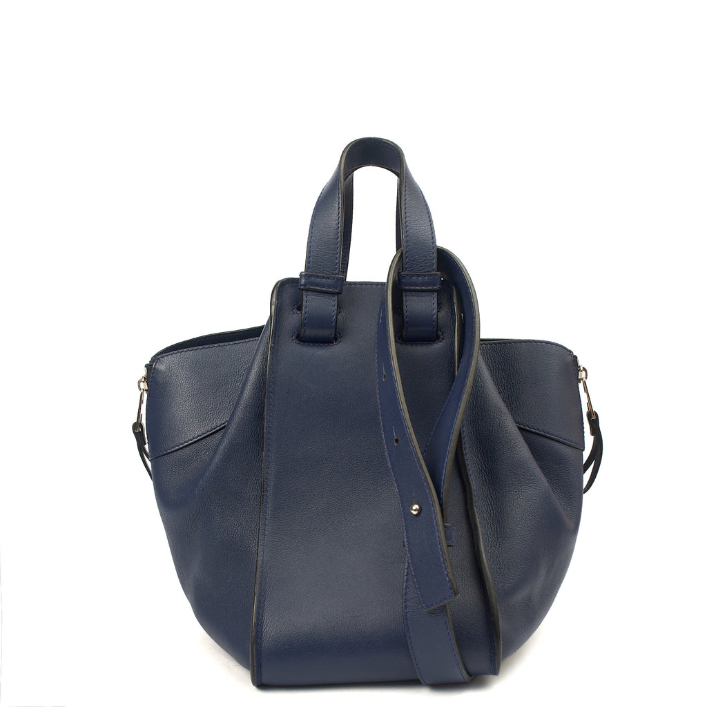 Loewe Tote Hammock - Medium in Blue, Leather