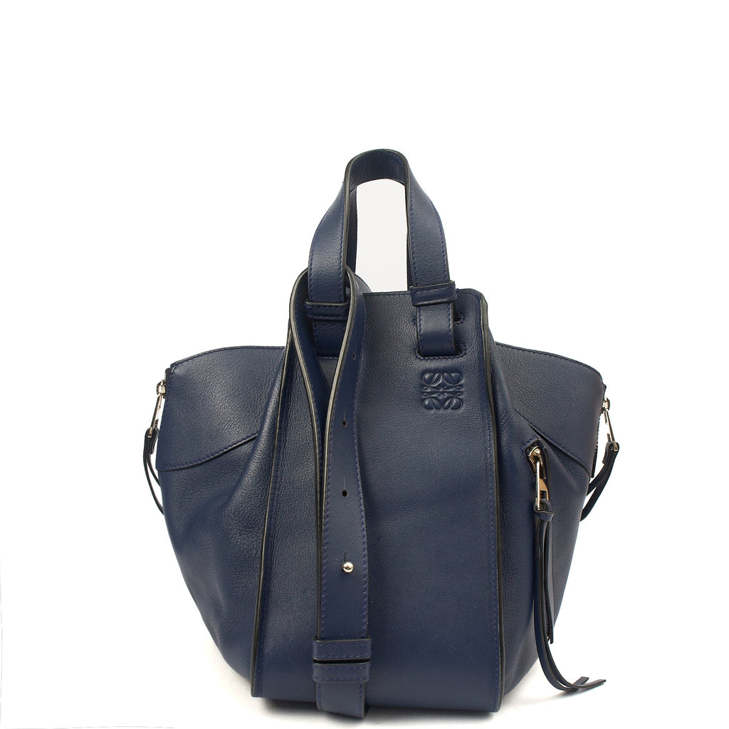 Loewe Tote Hammock - Medium in Blue, Leather